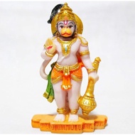 Lord Hanuman ji (car dashboard) Standing Position Idol/Bajrang Bali Murti for Pooja & Decoration, Gi