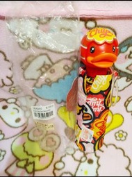 絶版紅色 B duck X chupa chups umbrella 黃鴨珍宝珠珍寶珠4縮骨遮雨傘