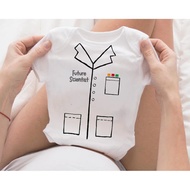 Costume Future Scientist Baby Bodysuit, Lab Coat Clothing for Baby Boy Doctor, Future Scientist Baby