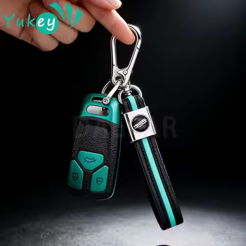 For Audi A4 B9 A5 A6L A6 S4 S5 S7 8W Q7 4M Q5 TT TTS RS Coupe Styling Leather+TPU Car Remote Key Cov