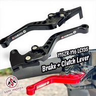 CNC Alloy Brake Clutch Lever Set ADJUSTABLE RS150R Belang150 ADV150 RSX150 Y15ZR LC135 Y16ZR Y125Z