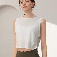 Premium Cotton Women's Loose Sleeveless Sports Tank Top - Professional Running Yoga Gym Workout Shir