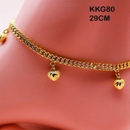 love ANKLET GOLD PLATED COP 916