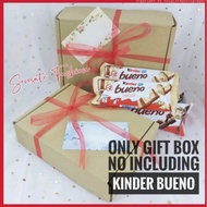 ☆ADD-ON☆ EMPTY Gift Box【NO INCLUDE Kinder Bueno】 - FREE Greeting Noted/ Card =READYSTOCK 现货=