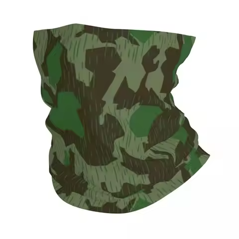 Custom Germany Splinter Camo Bandana Neck Gaiter UV Protection Face Scarf Cover Splittertarn Camoufl