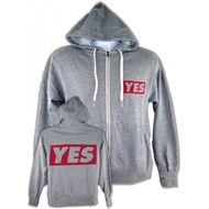 [American Crazy] Genuine WWE Daniel Bryan YES Grey Storage Hoodie Gray Hooded T Jacket