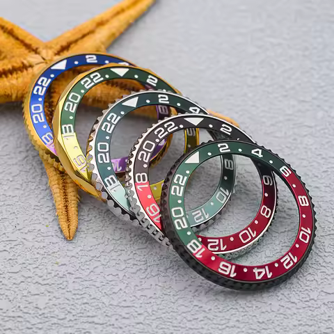 Mod Rotating Bezel SKX007 Ceramic Bezle Ring Fit SKX007 SRPD Divers Watch Case Waterproof Included G