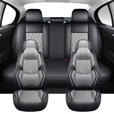 Universal Full Set Car Seat Covers For Audi Q2L Q3 Q5 Q7 4L A6 C5 4F C6 A3 8y 8p A4 B7 B8 Auto Luxur
