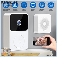 KA Phone Video Door Bell, Safe Remote Monitoring Wireless Doorbell, Useful Security System Wifi Video Door Bell