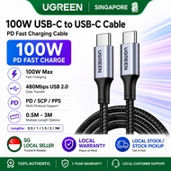 UGREEN USB C PD 60W/100W Charge Data Transfer QC4.0/3.0 Quick Charge 100W 20V 5A Nylon Bradied USB T