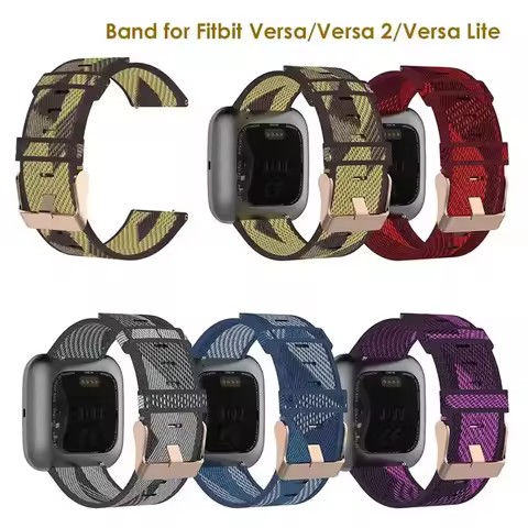 Canvas Nylon Strap For Fitbit Versa 2 Replacement Watch Band Bracelet For Fitbit Blaze / Versa 2 / V