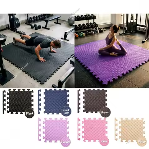 Dedicated Fitness Mat - 8/12/16Pcs Interlocking Sport Mat 30x30x1CM Puzzle Fitness Mat Gym and Yoga 