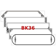 Black Printed Paper Pattern Gold Edge Code BK036 Size 7x26.5 Inches Pack Of 50 Sheets Easy To Print 