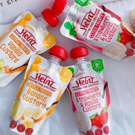 Heinz Custard milk whey, fruit whey, Heinz Australian fruit puree for babies from 6 months (Date Oct