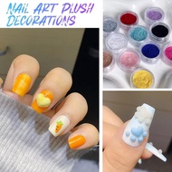 Manicure 12 Colors Velvet Powder Simulation Plush Powder Flocking Set Carved Japanese B6f3