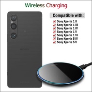 15W Fast Wireless Charger for Sony Xperia 1 II III IV V VI / Xperia 5 IV V Wireless Charging Pad wit
