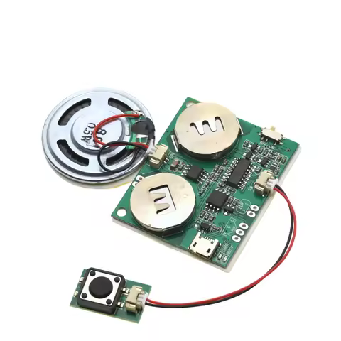 Recordable Sound Module Programmable Sound Chip For Greeting Card USB Charging Voice Board For DIY T