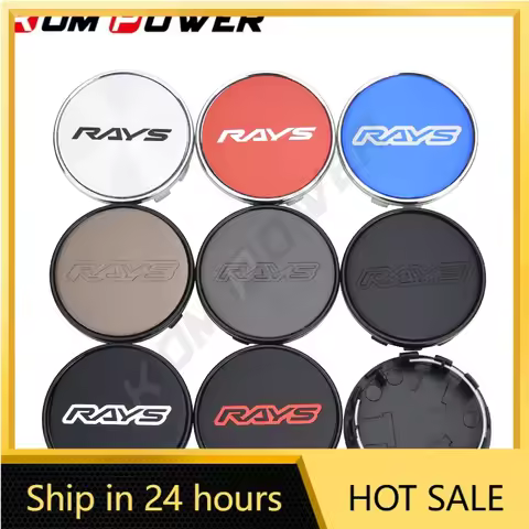 4PCS OD 54MM / ID 50MM Rim Cap RAYS VOLK Logo Wheel Center Cap Wheel Cover Hubcaps