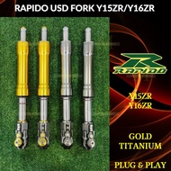 RAPIDO USD FORK Y15ZR/Y15/Y16ZR R2 SERIES UP SIDE DOWN(NEW) TURUN FORK 26MM