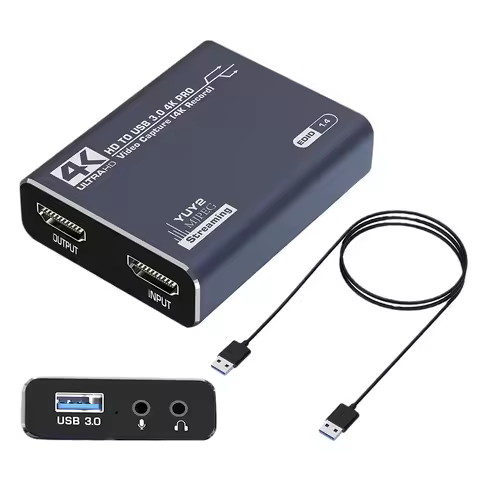 with HDMI Capture Card TV Box Adapter 4K 60Hz 1080P USB3.0 HDTV Video Recorder Grabber for PS4 OBS G