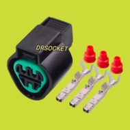 3 PIN PROTON WIRA WAJA AC RADIATOR FAN MOTOR CRANK SENSOR FEMALE SOCKET CONNECTOR
