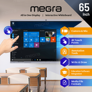 MEGRA Interactive Whiteboard 65 / 75 / 86 Digital Interactive Display IWB TV Touch Screen Monitor Po