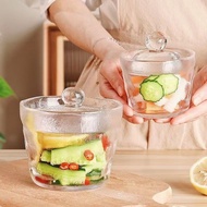 Kimchi jar, Japanese-style hammered glass food-grade pickle jar, cucumber pickle jar, sauerkraut jar