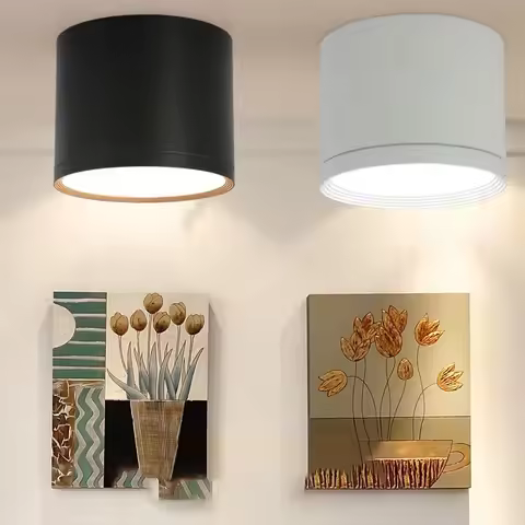 Surface Mounted dimmable LED downlight 5W 7W 9w 12W 15w 18W24wLED ceiling spotlight AC85~265V LED su