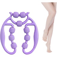Circular Leg Clamp,2025 New Manual Massage Relax Roller with 9 Wheels,Clamp Leg Massager Multifuncti