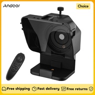 Andoer Portable Smartphone Teleprompter Prompter with Phone Holder Remote Control for Video Recordin