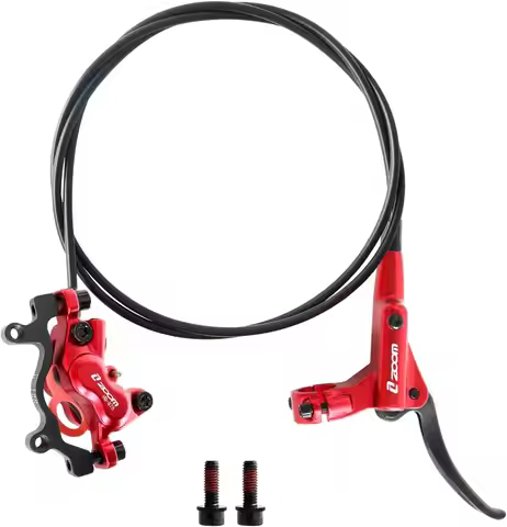 Z00M HB876 4-Piston Hydraulic Disc Brake Set, MTB Rear Brake for eBike, Mountain Bike, Road Bike, Fa