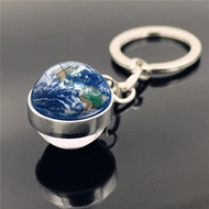 [Keychain Pendant] Planet Pendant Luminous Eight Planets Galaxy Series Moon Planet Crystal Glass Key