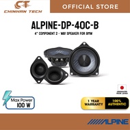 Alpine DP-40C-B 4 INCH Component 2-Way Speaker Plug and Play | Compatible for BMW | 100% Genuine | O