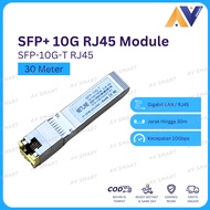SFP Ethernet Port RJ45 Module Switch Gigabit 10G 10Gbase-T Cat6 Cat7 30M Netline