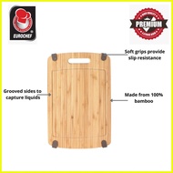 ◊ ◨ ✗ Eurochef Non Slip Bamboo Cutting Board Wooden Food Serving Tray Chopping Board Strong and Dur