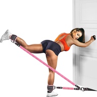 Ankle Straps Resistance Bands with Door Anchor Fitness Workout Yoga Exercise Equipment Glutes Legs S