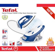 🔥FREE GIFT🔥 TEFAL Express Compact 2600W 5.9 Bar Steam Generator Iron (SV7112)