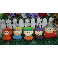 Anime Cartoon South Park Keychain Cartoon Silicone Keyring Bag Pendant Event Promotional Gift