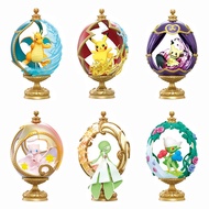 Original Pokemon Figures Pikachu Gardevoir Dragonite Roserade Mimikyu Mew Ovaltique Collection Box E