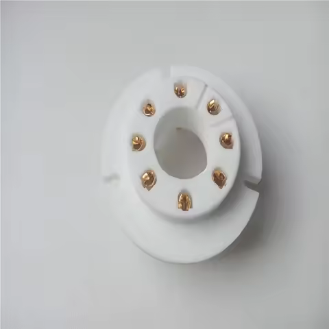 4pcs Ceramic Tube Socket 8 Pin Seat Fu50R Tube Sockets Plating Electrical Plug For FU50 5Z8P 5Z9P FU