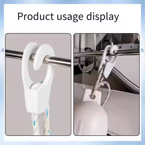 Rail Mount Boat Fender Hanger Hook Quick Release Clip Professional Versatile Adjuster Clip Line Clip