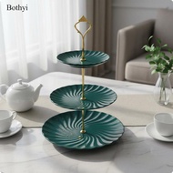 Bothyi 3 Tier Cake Stand EuropeanTiered Dessert Stand Multi-Layer Design 3 Tier Dessert Tray for Aft