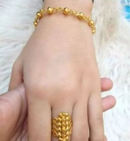 Gelang Motif Bola - Bola Gelang Dewasa Free Cincin Cantik Paling Diminati Anti Luntur & Anti Karat