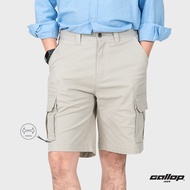 GALLOP : CASUAL SHORTS  กางเกงผ้าชิโนขาสั้น 5 กระเป๋า รุ่น GS9020 สี Slivertone - ครีม / ราคาปกติ 1590.-
