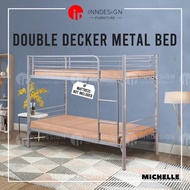 tbbsg MICHELLE DOUBLE DECKER BED FRAME (SINGLE/SUPER SINGLE AVAILABLE) (DELIVER WITHIN 3-5 WORKING DAYS)