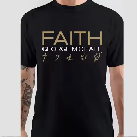 George Michael Faith T Shirt For Fans Men All Size