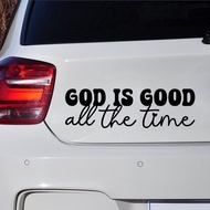God is Good Car Decal: Christian Bible Verse Sticker