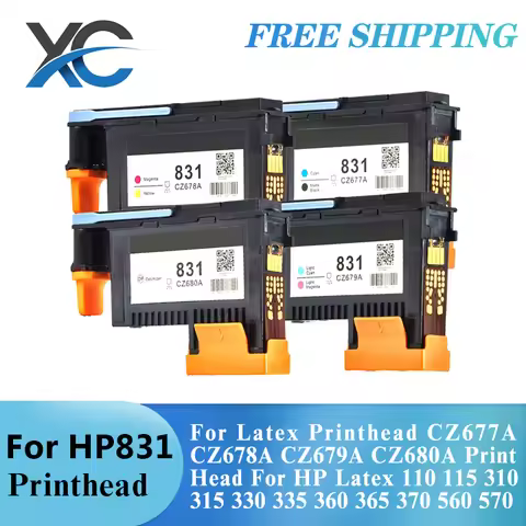 4PCS Printhead For hp831 Latex Printhead CZ677A CZ678A CZ679A CZ680A Print Head 110 115 310 315 330 
