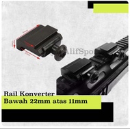 Rail konveter 20mm jadi 11mm - Rail konverter adapter