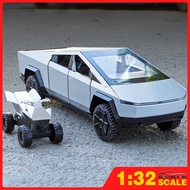 KLT 1:32 Tesla Cybertruck Diecast Model Car Alloy Cars Toys Collection Gift For Kids Boy Girl
